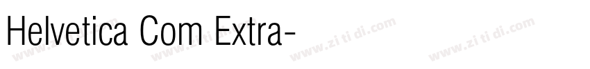 Helvetica Com Extra字体转换